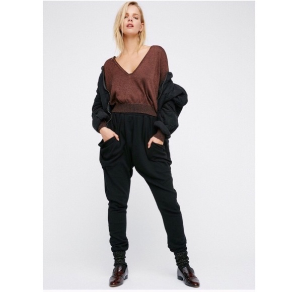 Free People Gold Dust Pullover in Brown NWOT M - Picture 8 of 8